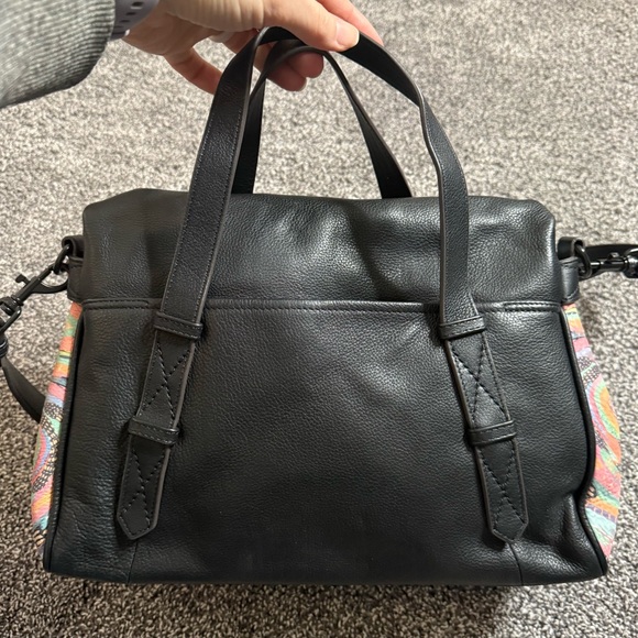 Aimee Kestenberg Bali Double Entry Satchel Love Hearts rainbow stachel bag - Picture 7 of 15